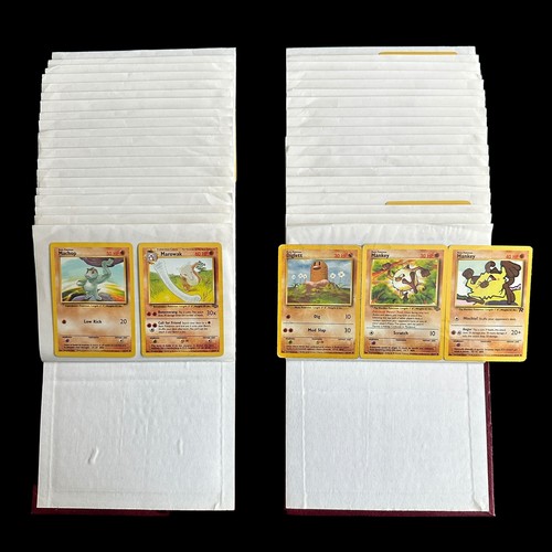 369A - Collection Of 162 Pokemon Cards From Base Set, Fossil, Jungle. Base Set cards include Holo Blastoise... 