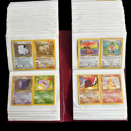 369A - Collection Of 162 Pokemon Cards From Base Set, Fossil, Jungle. Base Set cards include Holo Blastoise... 