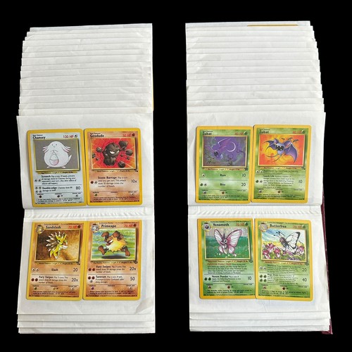 369A - Collection Of 162 Pokemon Cards From Base Set, Fossil, Jungle. Base Set cards include Holo Blastoise... 