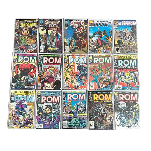 585 - Selection of Marvel Comic Titles To include: The Micronauts 1979 No 14: Semper Fi 1988 Nos 2, 3: The... 