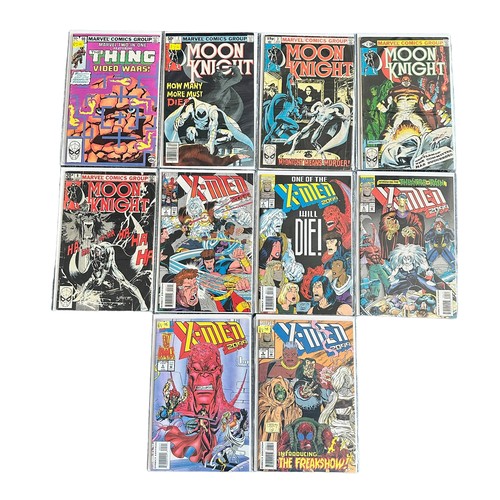 585 - Selection of Marvel Comic Titles To include: The Micronauts 1979 No 14: Semper Fi 1988 Nos 2, 3: The... 