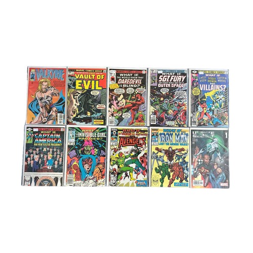 588 - Selection Of Marvel Comic Titles to include: Valkyrie 1997 No1: Vault Of Evil 1974 No11: What If 197... 