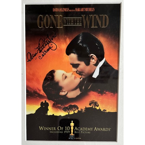 410A - Autograph Montage for Gone with the Wind (1939), comprising; a signed First Day Cover stamped envelo... 