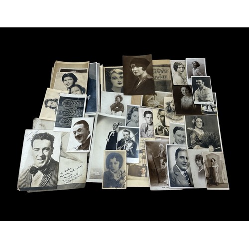 411A - Collection of early signed photographs (40+), including Vera Lynn, Pat Russell, The Peters Sisters, ... 