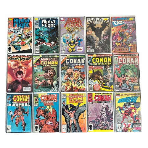 592 - Marvel Comic Annuals including:
Alpha Flight Annual No1 1986, No2 1987, Alpha  Flight Special 1992: ... 