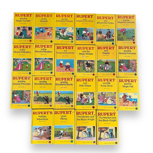 600 - Rupert Little Bear Library in hardback Published by Sampson Low in the 1970s: Complete run of 18 tit... 