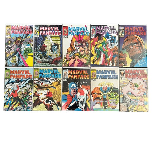 607 - Marvel Comics Marvel Fanfare 1980s Nos 1-18, 21, 33: All 20 comic are bagged & boarded, NM.