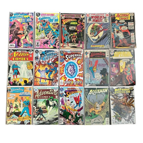 609 - Selection of DC Comic Titles to include: Worlds Finest Comics 1980 Nos 200, 214 304, 305: Action Com... 