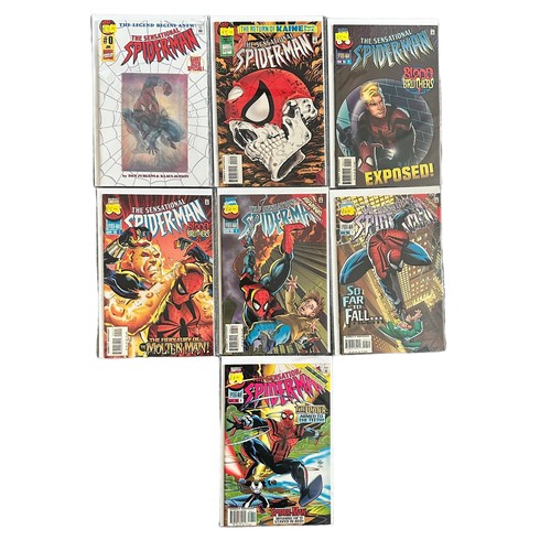 610 - Marvel Comics The Sensational Spider-Man 1990s Nos 0, 2, 4-15: All 14 comics are bagged & boarded, N... 