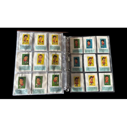 358 - L.C.L./L.O.L. Chile 1962 World Cup Football stickers (approx. 2,500), in 2 albums, all in plastic sl... 