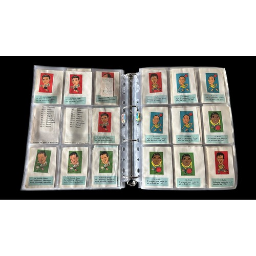 358 - L.C.L./L.O.L. Chile 1962 World Cup Football stickers (approx. 2,500), in 2 albums, all in plastic sl... 