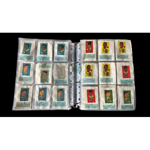 358 - L.C.L./L.O.L. Chile 1962 World Cup Football stickers (approx. 2,500), in 2 albums, all in plastic sl... 