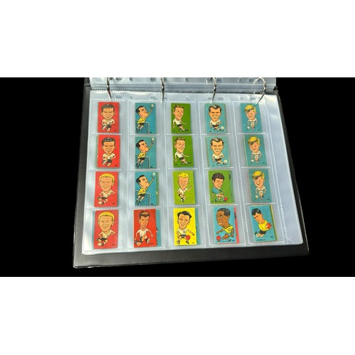 358 - L.C.L./L.O.L. Chile 1962 World Cup Football stickers (approx. 2,500), in 2 albums, all in plastic sl... 