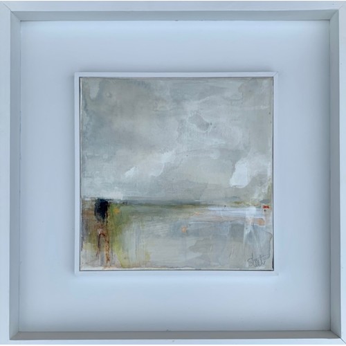 471 - Pair of contemporary indistinctly signed framed artworks, entitled ‘Walk up a field to reach a stile... 