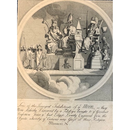 411 - William Hogarth (British, 1697-1764), range of seven 18th Century William Hogarth engraving plates, ... 