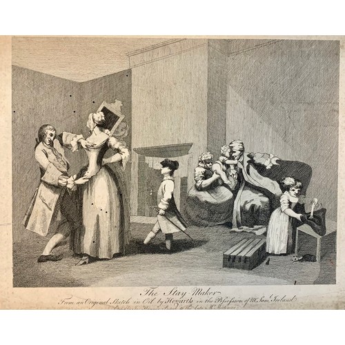 411 - William Hogarth (British, 1697-1764), range of seven 18th Century William Hogarth engraving plates, ... 