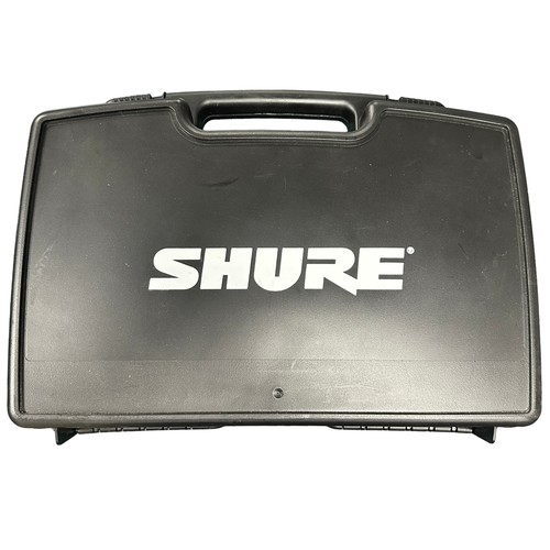 197 - Shure SM58 Wireless Microphone System. In original hard case, with microphone, wireless receiver, XL... 