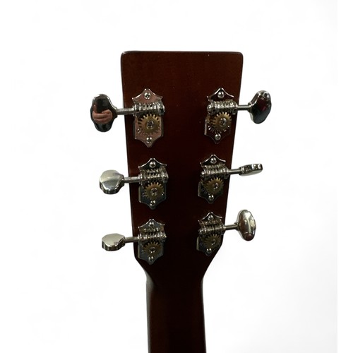 201 - Sigma SDM-18 Acoustic Guitar - Mahogany neck, back and sides with a natural spruce top. In excellent... 