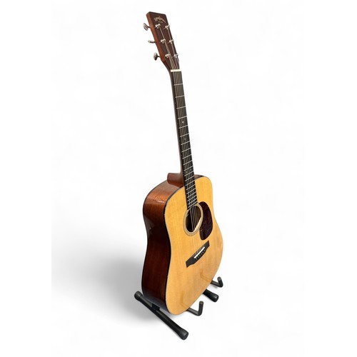 201 - Sigma SDM-18 Acoustic Guitar - Mahogany neck, back and sides with a natural spruce top. In excellent... 