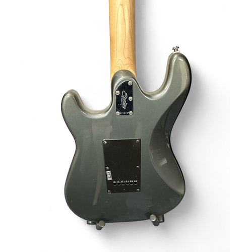 204 - Sterling by Music Man Electric Guitar with hammer. In a silver gloss finish and in very good conditi... 