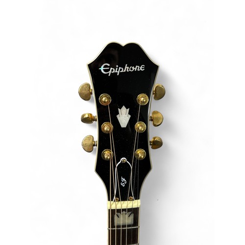 206 - Epiphone EJ200CE Electro Acoustic Vintage Guitar in excellent condition. Comes with hardback leather... 