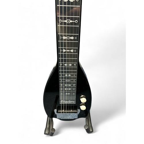 216 - Epiphone Electar Lap Steel in ebony. Comes with original sleeve case. Buyer to collect or arrange th... 