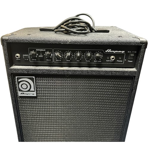 225 - Ampeg BA - 110 40 Watt Amplifier. With dials, carry handle, in good cosmetic condition. With power s... 