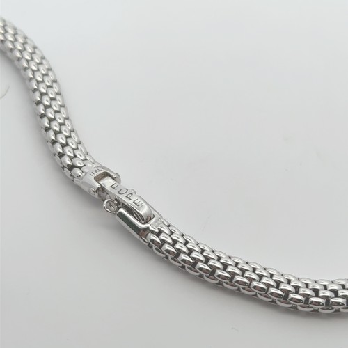 44 - A FOPE 18ct white gold and diamond reversible necklet, the centrepiece of which comprised of fifteen... 