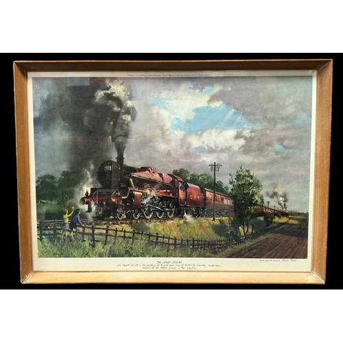 239 - Pair of steam locomotive framed prints, 1) Terence Cuneo 