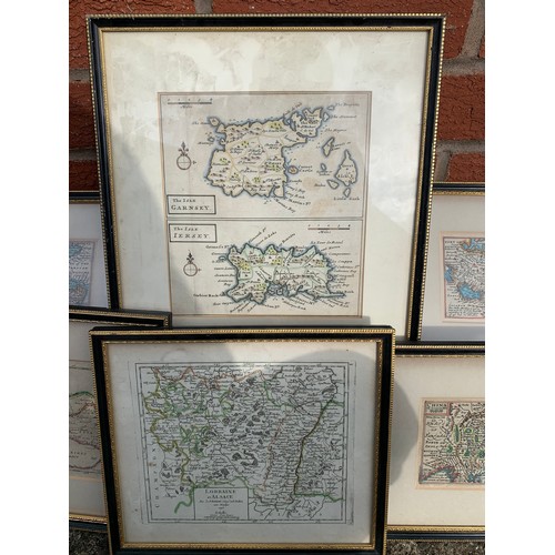 327 - Pieter van den Keere for John Speed, three hand coloured engraved miniature maps from Speed’s Epitom... 