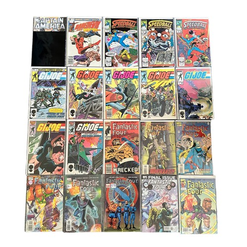 523 - Selection Of Marvel Comics to include: Daredevil 1981 No173: Speedball The Masked Marvel 1980s Nos 2... 