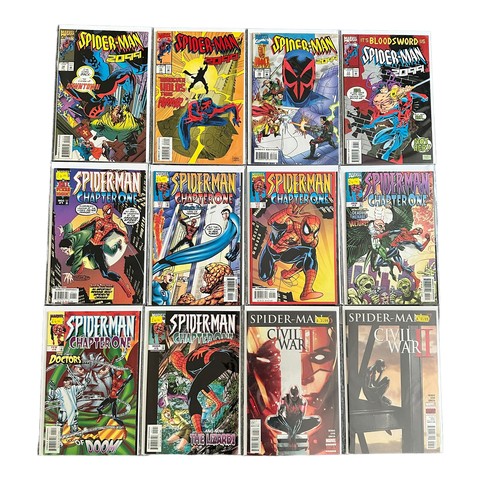 526 - Marvel Comics Spider-Man 2099 1990s Nos 2-17: Spider-Man Chapter One 1998 Nos 1, 2, 2 variant, 3, 4,... 