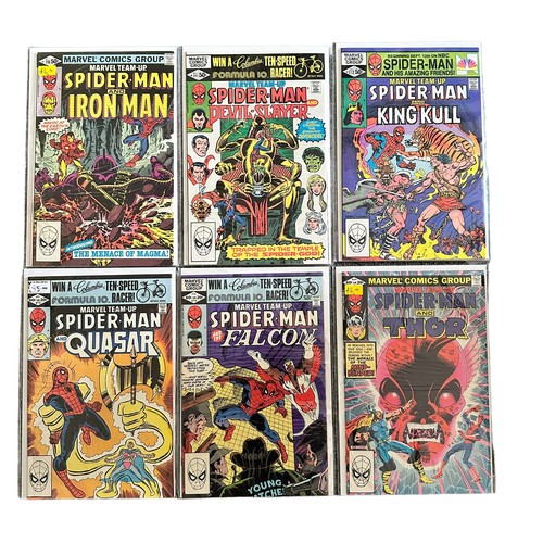 541 - Marvel Comics Spider-Man Team Up 1980s Nos 91-94, 96-102, 106-115: All 21 comics are bagged & boarde... 