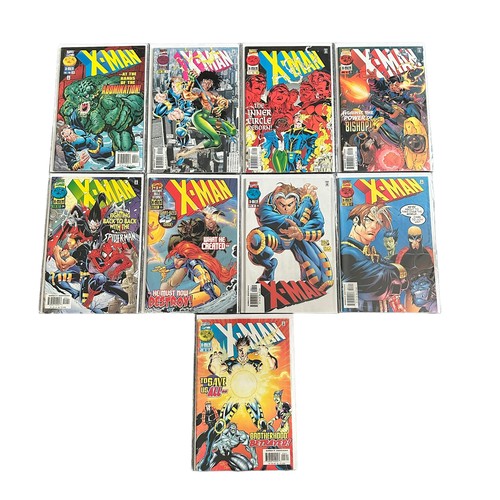 548 - Marvel Comics X Man 1990s Nos 1, 2, 5, 6, 7, 8, 9, 11, 13, 14, 16-28: All 24 comics are bagged & boa... 