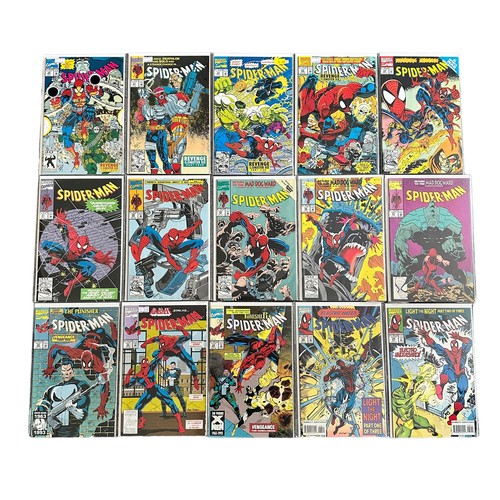 553 - Marvel Comics Spider-Man 1990s Nos 20-24, 27-34, 38-43, 45: All 20 comics are bagged & boarded, NM.