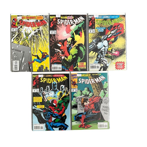 553 - Marvel Comics Spider-Man 1990s Nos 20-24, 27-34, 38-43, 45: All 20 comics are bagged & boarded, NM.