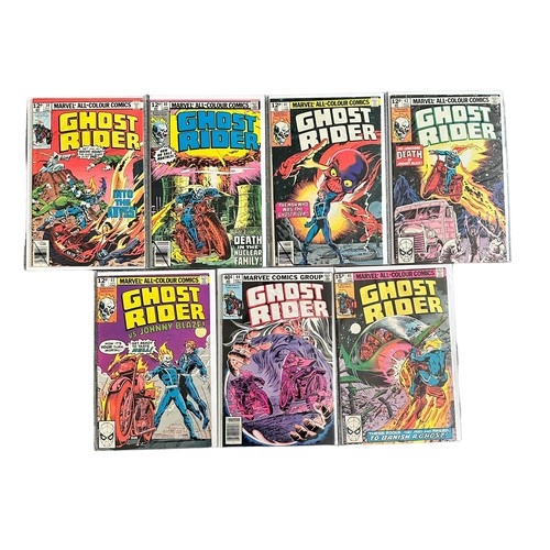 555 - Marvel Comics Ghost Rider 1970s Nos 8, 10, 16-19, 21, 22, 24, 27, 30-34, 39-45: All 22 comics are ba... 