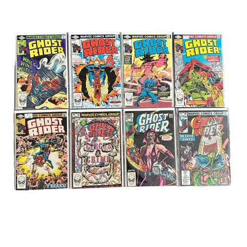 556 - Marvel Comics Ghost Rider 1980s Nos 47-51, 53-56, 58-62, 64, 66-70, 73, 75, 80: All 23 comics are ba... 