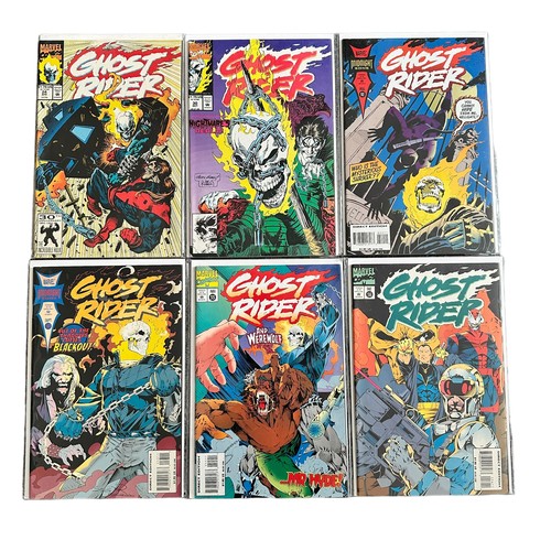 557 - Marvel Comics Ghost Rider 1990s Nos 3, 5, 7, 8, 10-13, 16-20,  22-24, 30, 52, 53, 55, 56: All 21 com... 