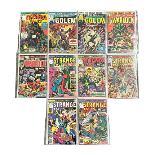 580 - Marvel Comics Strange Tales 1974/76 Nos 175-177, 180, 181, 183-185, 187, 188: All 10 comics are bagg... 