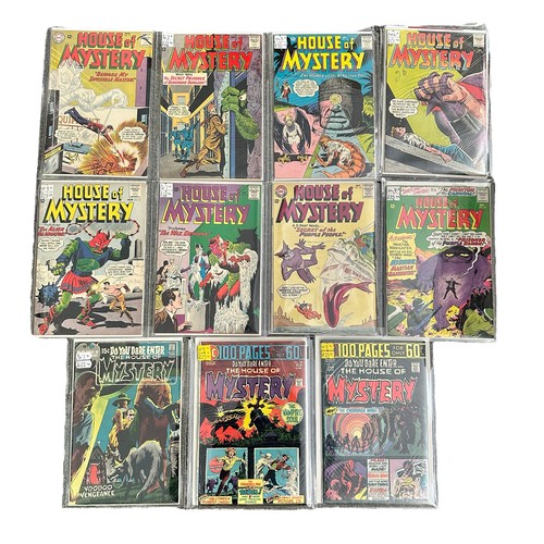 495 - DC Comics House Of Mystery 1960/70s Nos 132, 134, 139, 140, 141, 142, 145, 154, 193, 227, 228: All 1... 