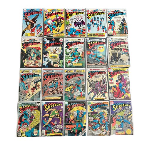 498 - DC Comics Superman 1970s Nos 260, 264, 267, 269, 273, 275, 277, 285, 287, 289-291, 293, 305, 311-315... 