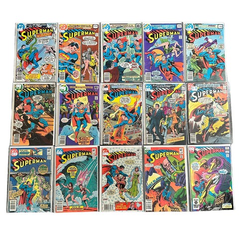 499 - DC Comics Superman 1970s Nos 328, 331-334, 336, 337, 340, 341, 348, 370, 372, 373, 386-392: All 20 c... 