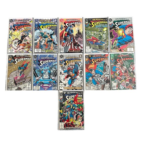 501 - DC Comics Superman 1980/90s Nos 456-462, 467-471,  474-479, 481-488: All 26 comics are bagged & boar... 