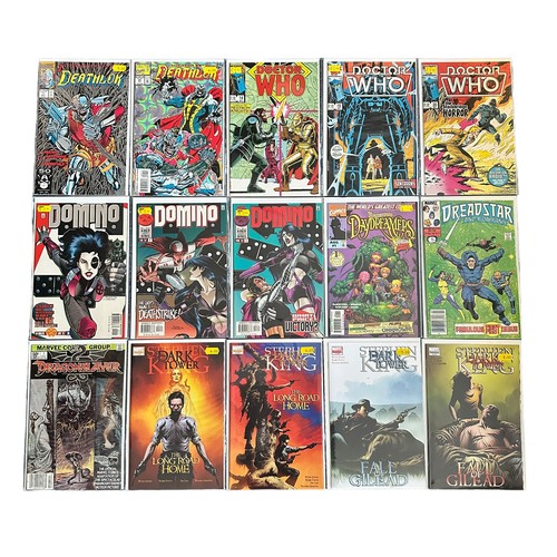 514 - Selection of Marvel Comics tiles to include: Deathlok 1990s Nos 1, 25: Doctor Who 1980s Nos 14, 19, ... 