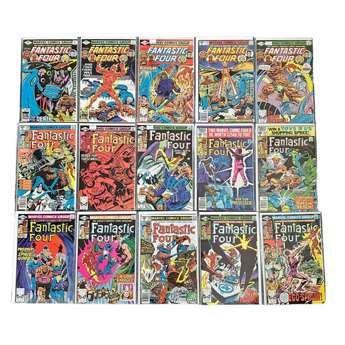 517 - Marvel Comics Fantastic Four 1970/80s Nos 213-217, 219-238: All 25 comics are bagged & boarded, NM.