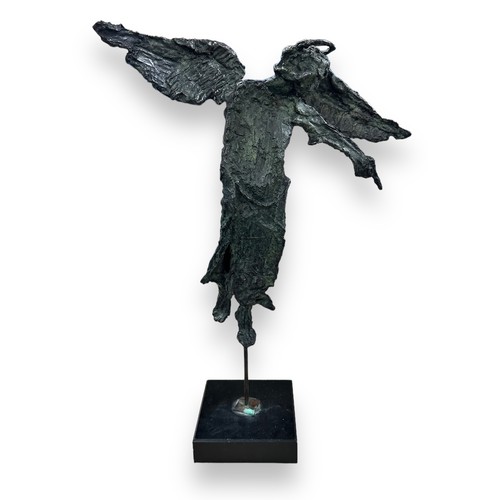 380 - Bob Crutchley (British, b.1943), Accusing Angel, bronze sculpture, edition 8/36. Inscribed with insi... 