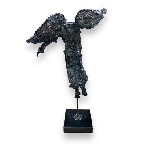 380 - Bob Crutchley (British, b.1943), Accusing Angel, bronze sculpture, edition 8/36. Inscribed with insi... 