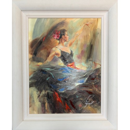 397 - Anna Razumovskaya (Russian, Contemporary), ‘Flamenco Solea’  limited edition hand-embellished print,... 