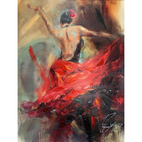 392 - Anna Razumovskaya (Russian, Contemporary), ‘Spanish Heat’ limited edition hand-embellished print, 12... 